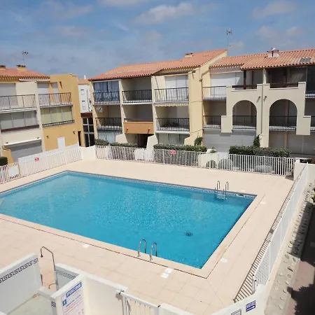 Aquaplage Joli Rdc Piscine 1 Ere Ligne Richelieu Cap D'agde Lägenhet